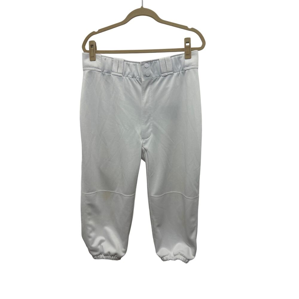 Mizuno Women’s White Softball Baseball Sports Cropped Pants Size XXL *Flaw